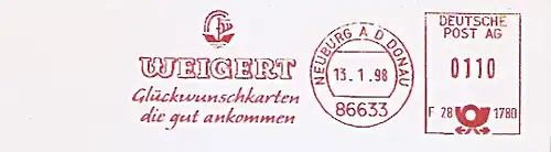 Freistempel F28 1780 Neuburg a d Donau - WEIGERT - Glückwunschkarten die gut ankommen (#493)