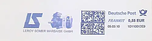 Freistempel 1D110012E9 Frankfurt am Main - LS Leroy Somer Marbaise GmbH (Abb. Elektromotoren) (#509)