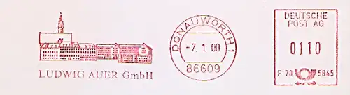 Freistempel F70 5845 Donauwörth - Ludwig Auer GmbH (Abb. Stadtansicht) (#516)