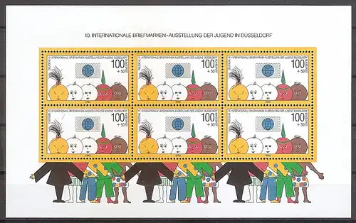 BRD Block 21 ** 10. Internationale Briefmarkenausstellung der Jugend Düsseldorf 1990 (2019228)