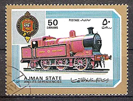 Ajman 1850 A o  Dampflok der North Stafford (2019238)