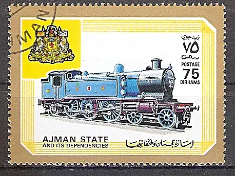 Ajman 1851 A o Dampflok der Caledonian Railway (2019239) 