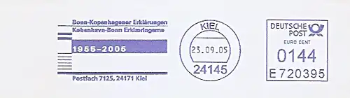 Freistempel E720395 Kiel - Bonn-Kopenhagener Erklärungen 1955-2005 (#554)