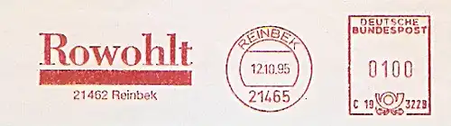 Freistempel C19 322B Reinbek - Rowohlt (#558)