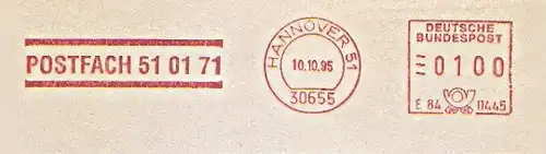 Freistempel E84 0445 Hannover - Postfach 51 01 71 (#560)