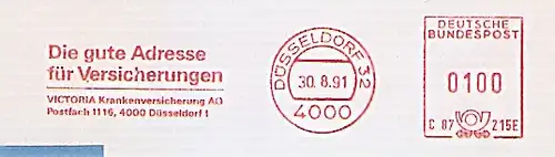 Freistempel C87 215E Düsseldorf - Victoria Krankenversicherung AG - Die gute Adresse für Versicherungen (#569)