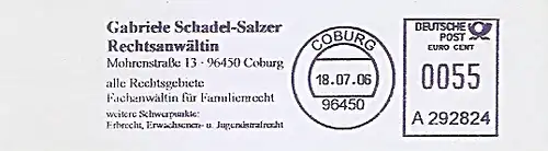 Freistempel A292824 Coburg - Rechtsanwältin Gabriele Schadel-Salzer (#578)