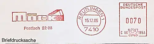 Freistempel C00 185A Reutlingen - MÖCK (#582)