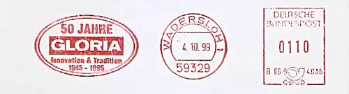Freistempel B66 4035 Wadersloh - GLORIA - 50 Jahre Innovation & Tradition 1945-1995 (#586)
