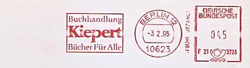 Freistempel F21 3726 Berlin - Buchhandlung Kiepert - Bücher Für Alle (#589)