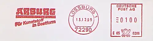 Freistempel E65 0286 Lossburg - ARBURG - Für Kunststoff in Bestform (#590)