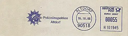 Freistempel H101945 Altdorf - Polizeiinspektion Altdorf (Abb. Polizeistern) (#592)