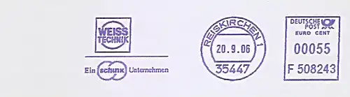 Freistempel F508243 Reiskirchen - WEISS TECHNIK - Ein schunk Unternehmen (#632)