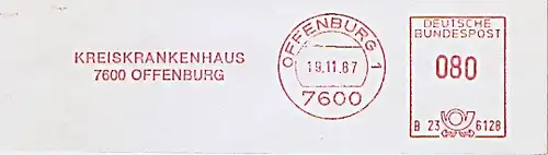 Freistempel B23 6128 Offenburg - Kreiskrankenhaus Offenburg (#647)