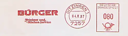 Freistempel Ditzingen - BÜRGER - Feinkost und Küchen Service (#656)