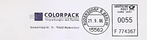 Freistempel F774367 Rüdersdorf b Berlin - COLORPACK - Verpackungen mit System (#660)