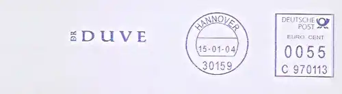 Freistempel C970113 Hannover - DR DUVE (#661)