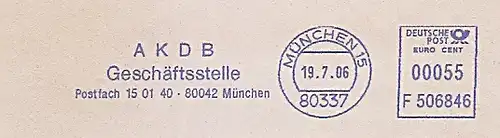 Freistempel F506846 München - AKDB Geschäftsstelle (#663)