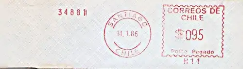 Freistempel Chile H11 Santiago  (#670)