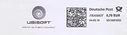 Freistempel 1D130010D2 Düsseldorf - UBISOFT (#677)