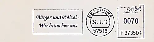 Freistempel F373504 Betzdorf - Bürger und Polizei - Wir brauchen uns (#688)