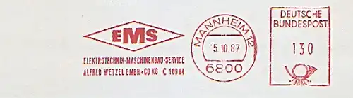 Freistempel Mannheim - Alfred Wetzel GmbH & Co KG - EMS Elektrotechnik - Maschinenbau - Service (#737)