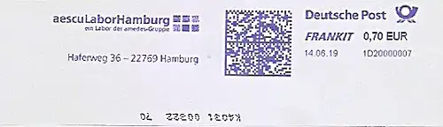 Freistempel 1D20000007 Hamburg - aescu Labor Hamburg - ein Labor der amedes Gruppe (#744)