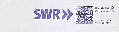 Freistempel 1D20000483 Stuttgart - SWR (#747)