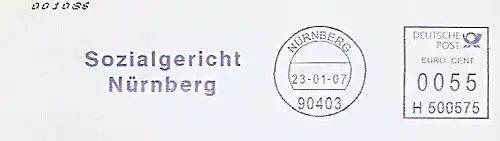 Freistempel H500575 Nürnberg - Sozialgericht Nürnberg (#752)