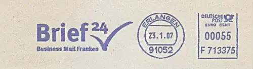 Freistempel F713375 Erlangen - Brief24 Business Mail Franken (#754)