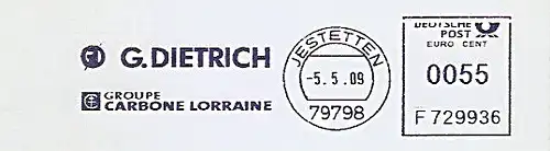 Freistempel F729936 Jestetten - G. DIETRICH - Groupe Carbone Lorraine (#757)
