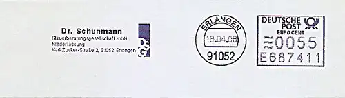Freistempel E687411 Erlangen - Dr. Schuhmann Steuerberatungsgesellschaft mbH (#765)