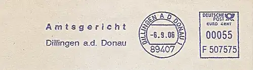 Freistempel F507575 Dillingen a d Donau - Amtsgericht Dillingen a.d. Donau (#773)