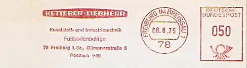 Freistempel Freiburg im Breisgau - KETTERER + LIEBHERR / Kunststoff- und Industrietechnik - Fußbodenbeläge (#781)