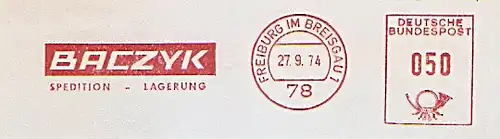 Freistempel Freiburg im Breisgau - BACZYK Spedition - Lagerung (#786)