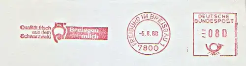 Freistempel Freiburg im Breisgau - Breisgau Milch - Qualität, frisch aus dem Schwarzwald (#800)
