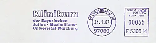 Freistempel F530514 Würzburg - Klinikum der Bayerischen Julius-Maximilians-Universität Würzburg (#809)