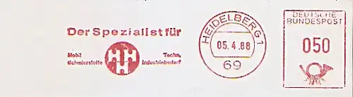 Freistempel Heidelberg - HHH* (*Hormuth GmbH Technischer Industriebedarf) - Der Spezialist für Mobil Schmierstoffe - Techn. Industriebedarf (#815)