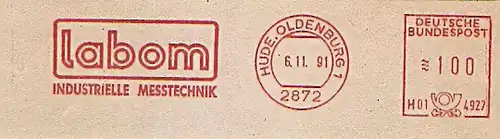 Freistempel H01 4927 Hude, Oldenburg - labom - Industrielle Messtechnik (#819)