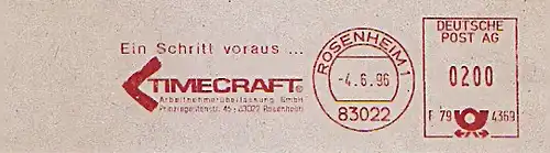 Freistempel F79 4369 Rosenheim - TIMECRAFT Arbeitnehmerüberlassungs GmbH - Ein Schritt voraus... (#853)