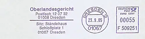 Freistempel F509251 Dresden - Oberlandesgericht (#858)