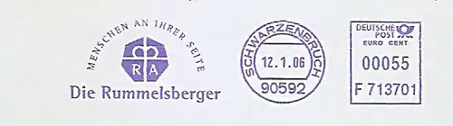 Freistempel F713701 Schwarzenbruch - Die Rummelsberger - Menschen an Ihrer Seite (Abb. Diakoniesignet) (#861)
