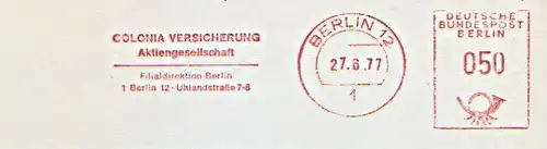 Freistempel Berlin - Colonia Versicherung AG - Filialdirektion Berlin (#872)