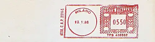 Freistempel Italien TPS 418568 Milano (Kein Werbeklischee !) (#895)