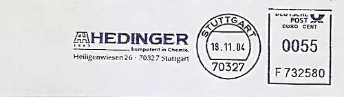 Freistempel F732580 Stuttgart - HEDINGER kompetent in Chemie (#914)