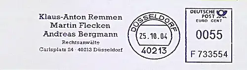 Freistempel F733554 Düsseldorf - Rechtsanwälte Klaus-Anton Remmen, Martin Flecken, Andreas Bergmann (#917)