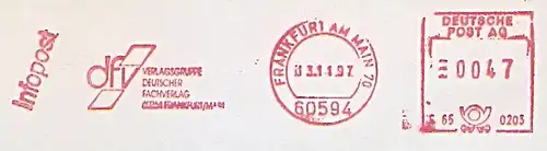 Freistempel E65 0203 Frankfurt am Main - Verlagsgruppe Deutscher Fachverlag (#927)