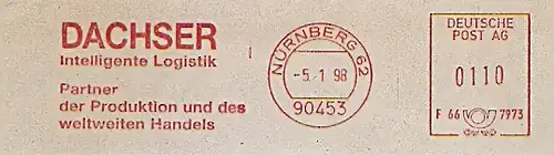 Freistempel F66 7973 Nürnberg - DACHSER Intelligente Logistik - Partner der Produktion und des weltweiten Handels (#932)