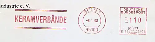 Freistempel E22 2926 Selb - KERAMVERBÄNDE (#941)