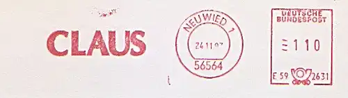Freistempel E59 2631 Neuwied - CLAUS (#942)